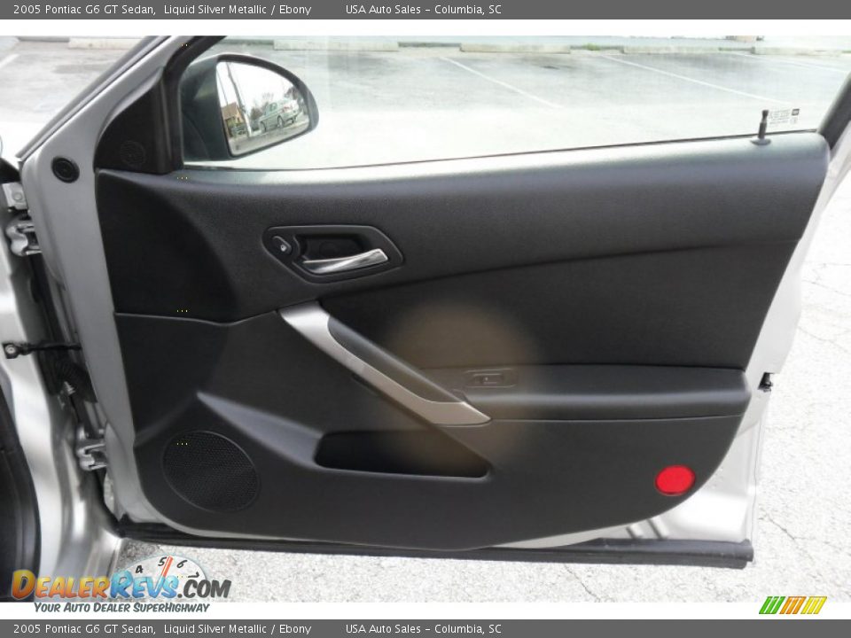 2005 Pontiac G6 GT Sedan Liquid Silver Metallic / Ebony Photo #15