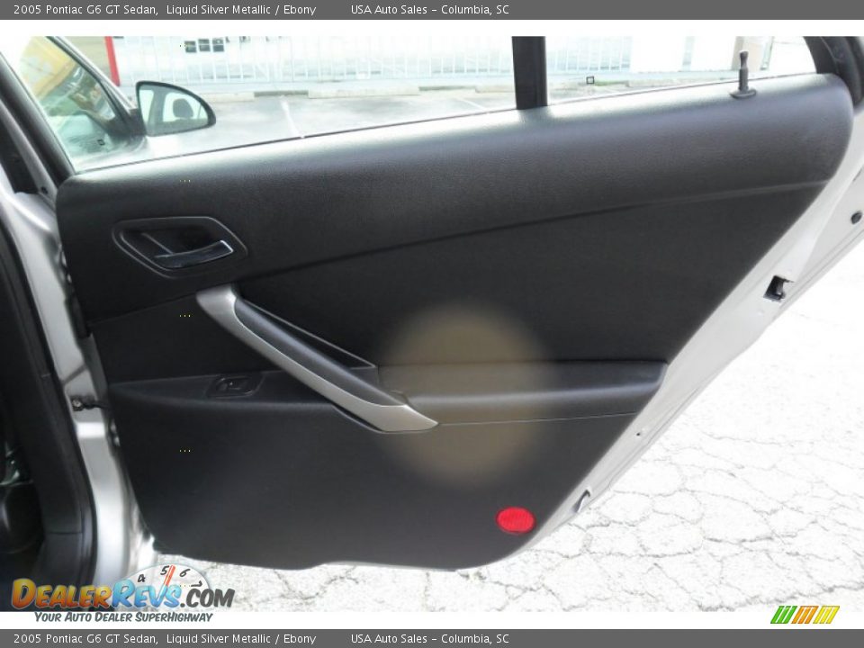 2005 Pontiac G6 GT Sedan Liquid Silver Metallic / Ebony Photo #16