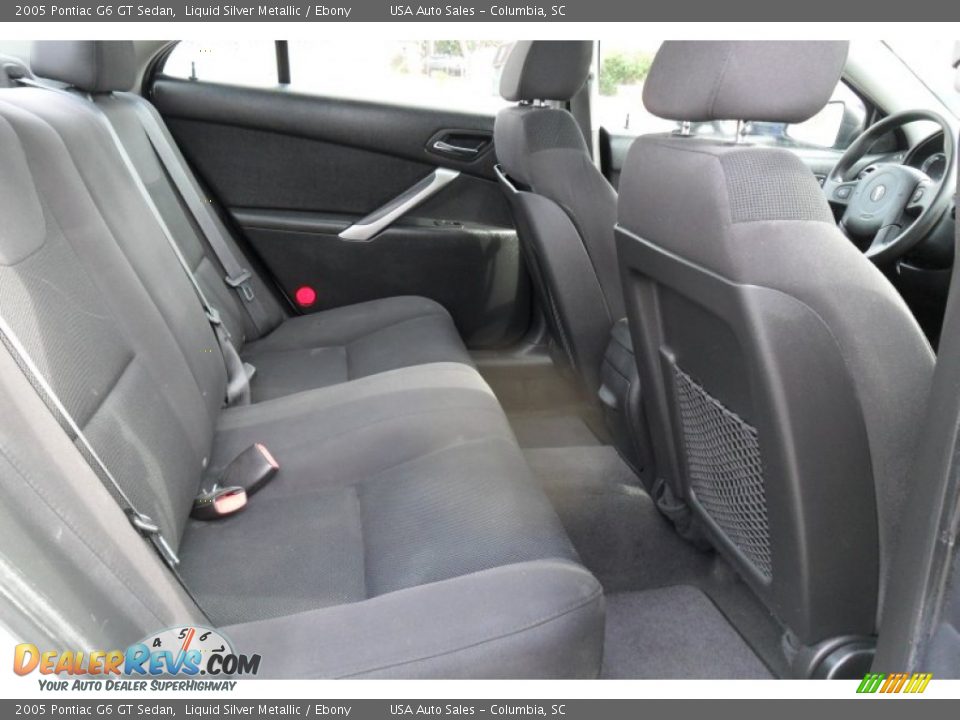 2005 Pontiac G6 GT Sedan Liquid Silver Metallic / Ebony Photo #17