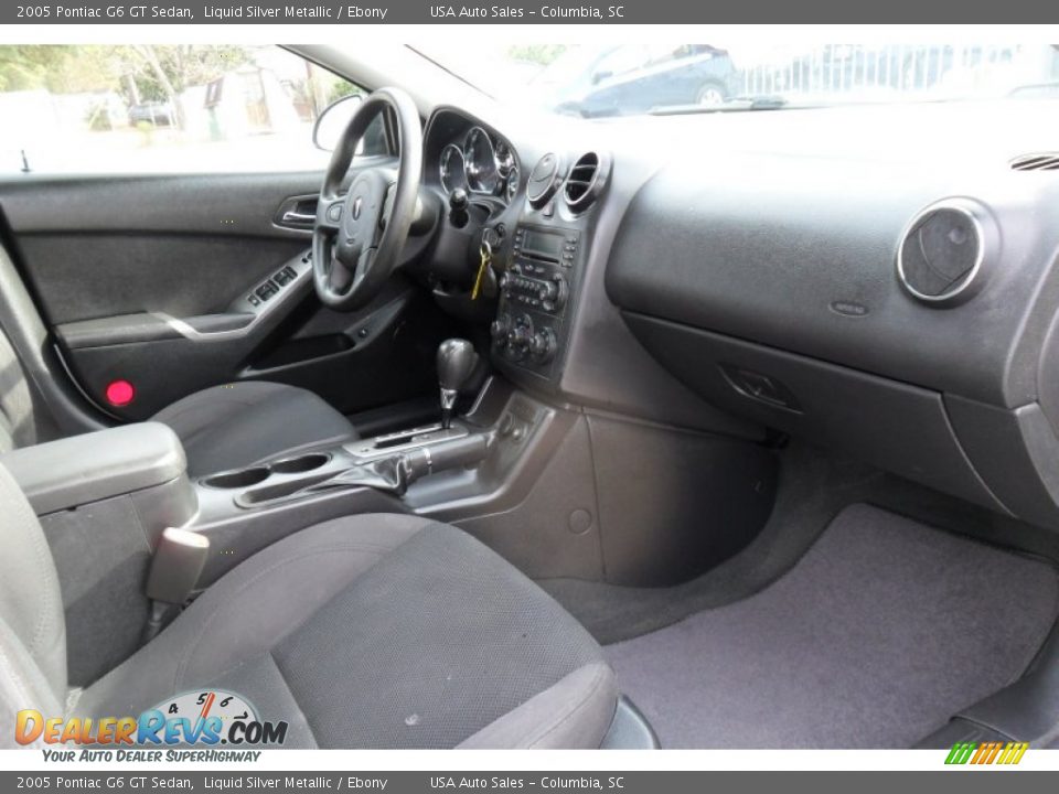 2005 Pontiac G6 GT Sedan Liquid Silver Metallic / Ebony Photo #18