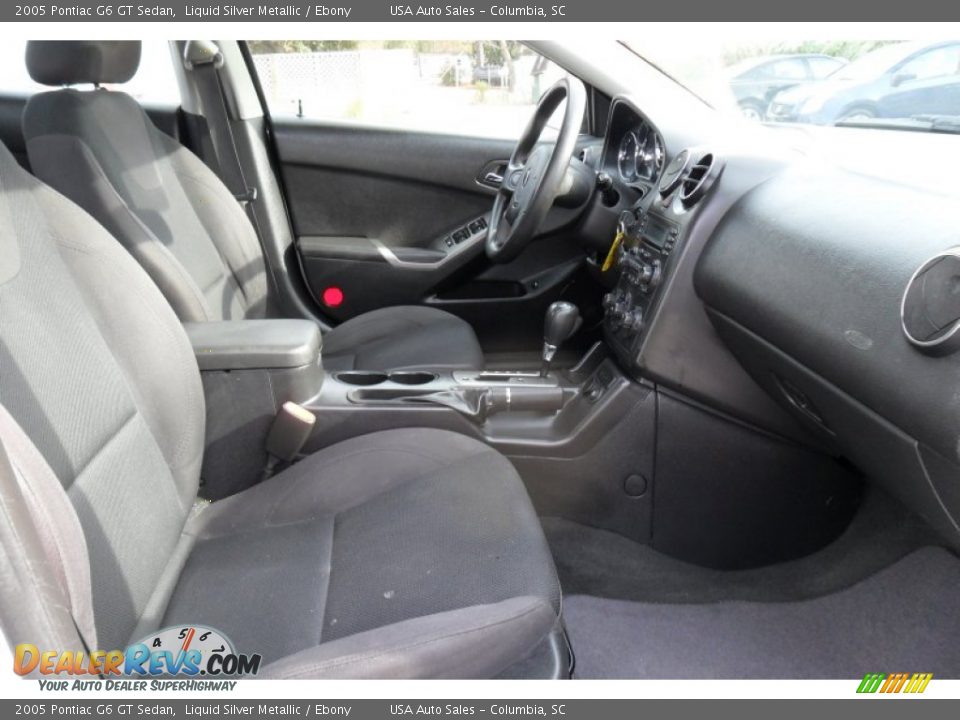 2005 Pontiac G6 GT Sedan Liquid Silver Metallic / Ebony Photo #19