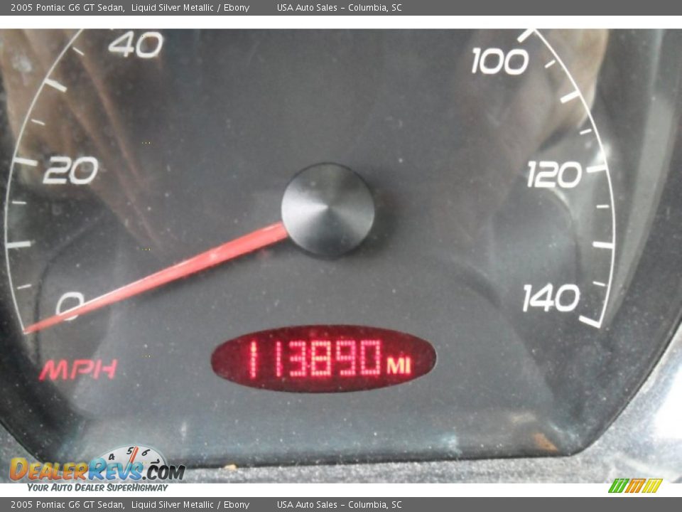 2005 Pontiac G6 GT Sedan Liquid Silver Metallic / Ebony Photo #26