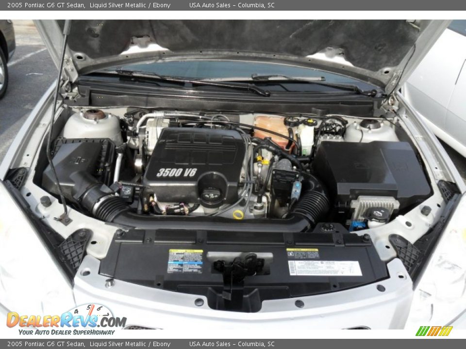 2005 Pontiac G6 GT Sedan Liquid Silver Metallic / Ebony Photo #29