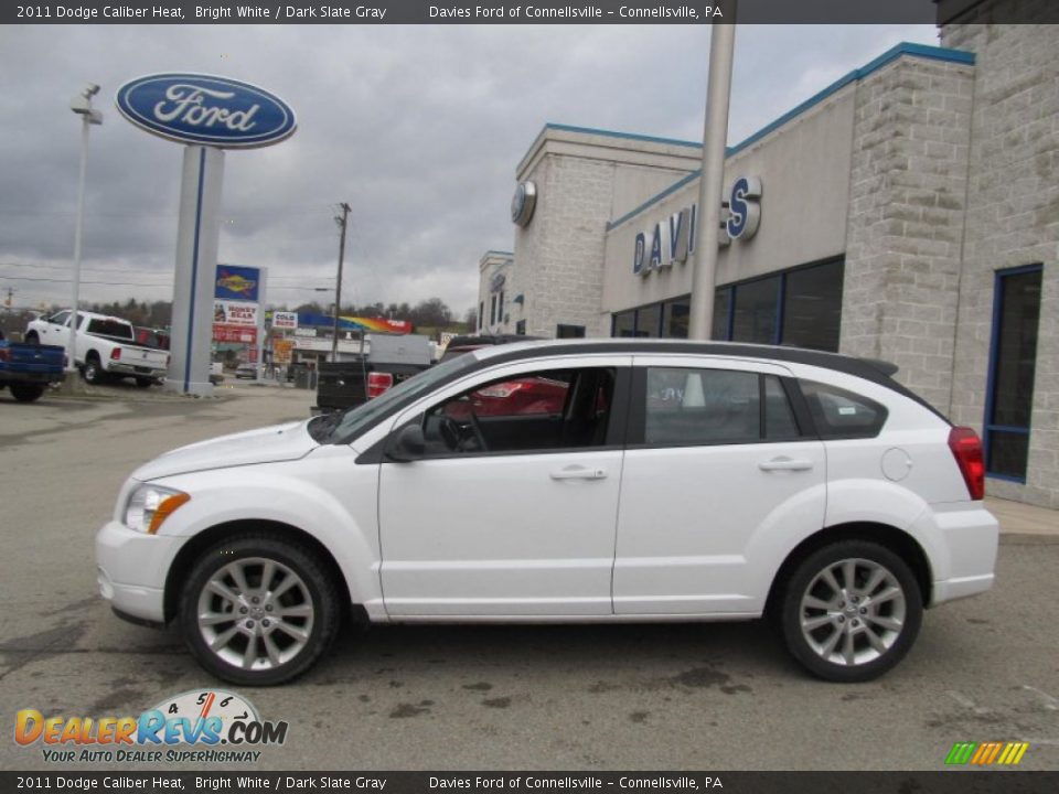 2011 Dodge Caliber Heat Bright White / Dark Slate Gray Photo #2