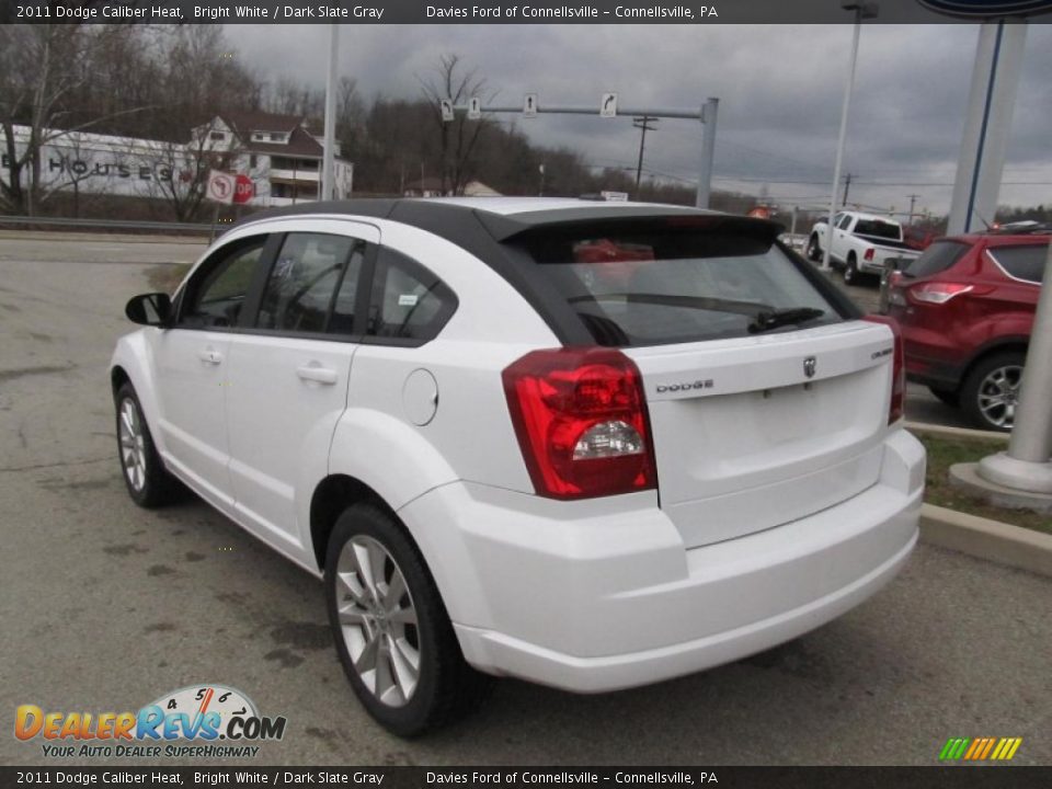 2011 Dodge Caliber Heat Bright White / Dark Slate Gray Photo #3