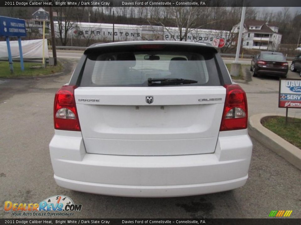 2011 Dodge Caliber Heat Bright White / Dark Slate Gray Photo #4