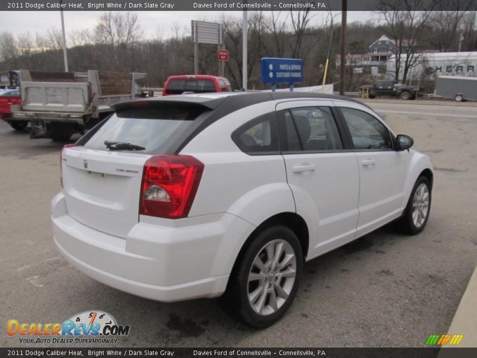 2011 Dodge Caliber Heat Bright White / Dark Slate Gray Photo #5