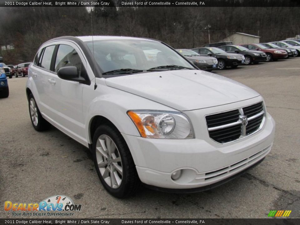 2011 Dodge Caliber Heat Bright White / Dark Slate Gray Photo #6