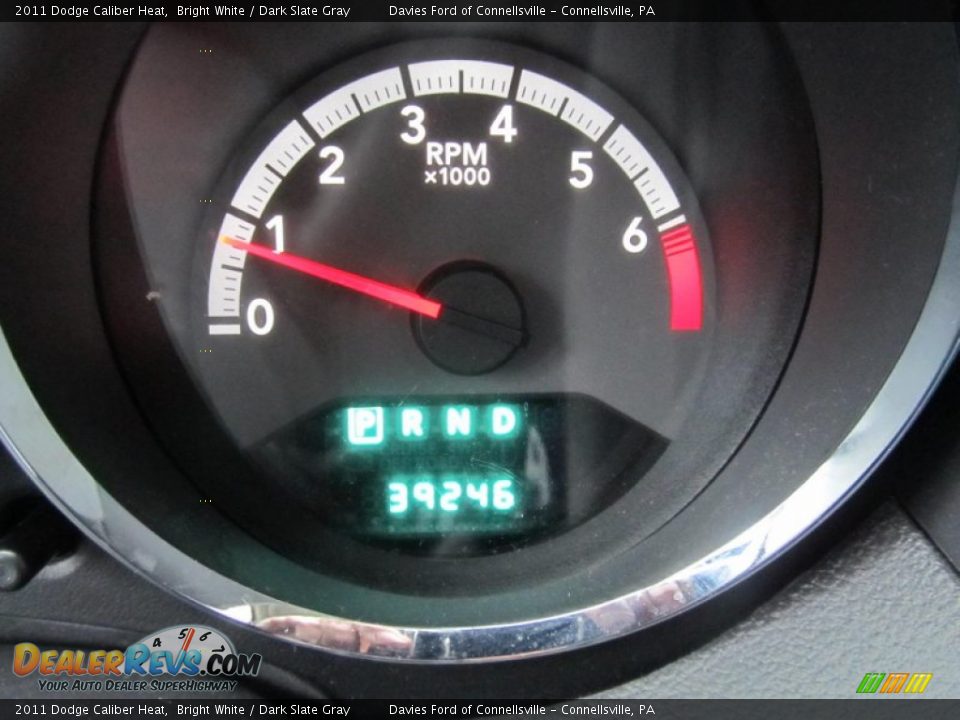 2011 Dodge Caliber Heat Bright White / Dark Slate Gray Photo #15