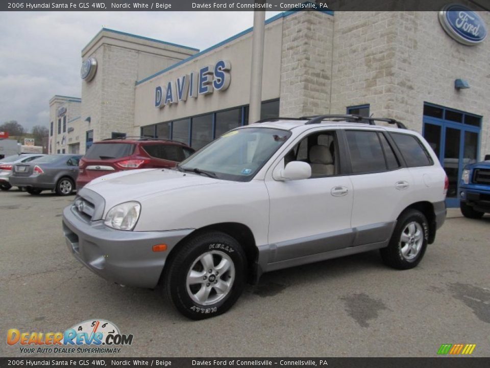 2006 Hyundai Santa Fe GLS 4WD Nordic White / Beige Photo #1