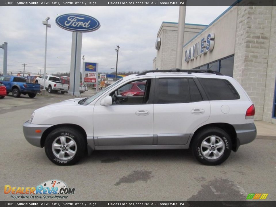 2006 Hyundai Santa Fe GLS 4WD Nordic White / Beige Photo #2