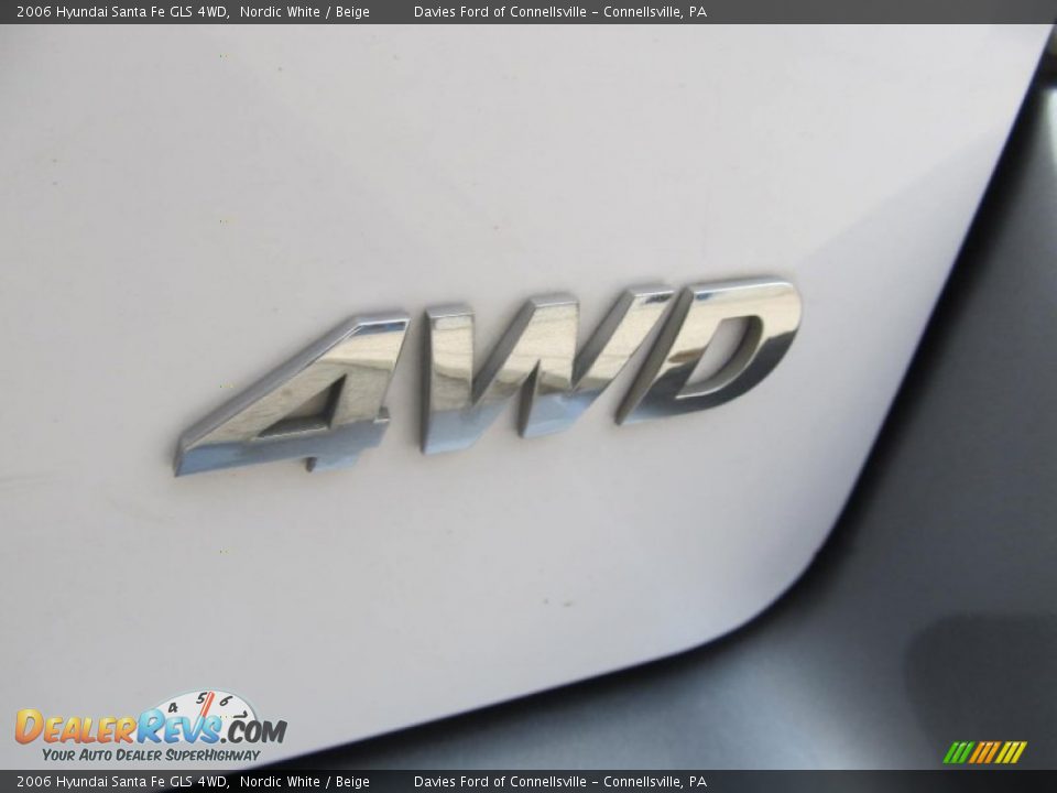 2006 Hyundai Santa Fe GLS 4WD Nordic White / Beige Photo #5