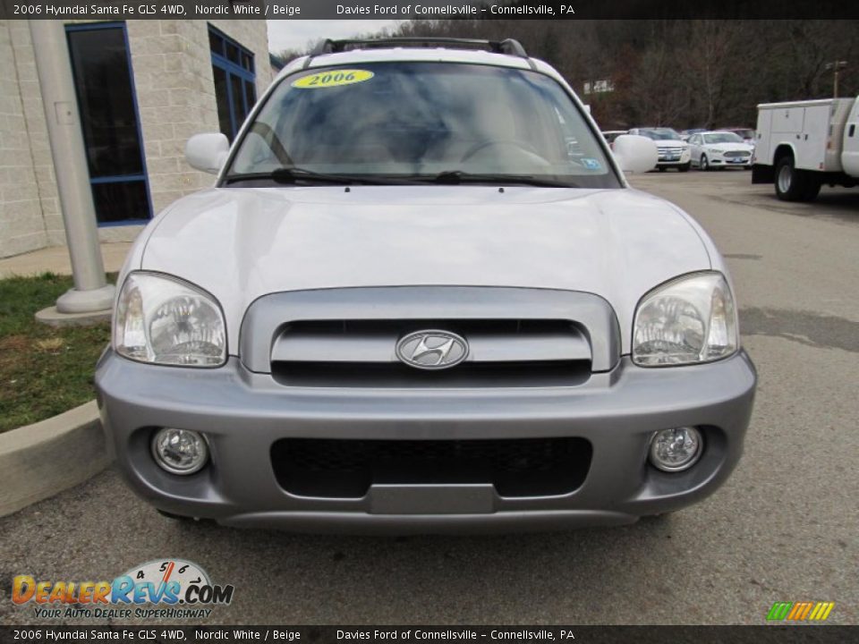 2006 Hyundai Santa Fe GLS 4WD Nordic White / Beige Photo #7