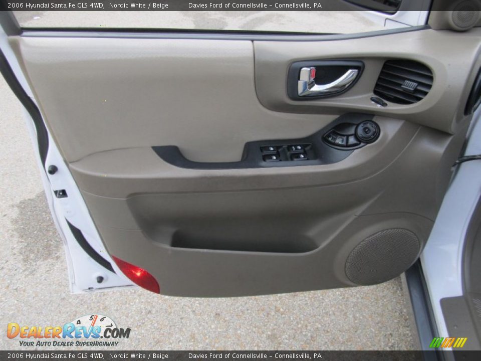2006 Hyundai Santa Fe GLS 4WD Nordic White / Beige Photo #8