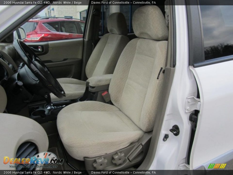 2006 Hyundai Santa Fe GLS 4WD Nordic White / Beige Photo #9
