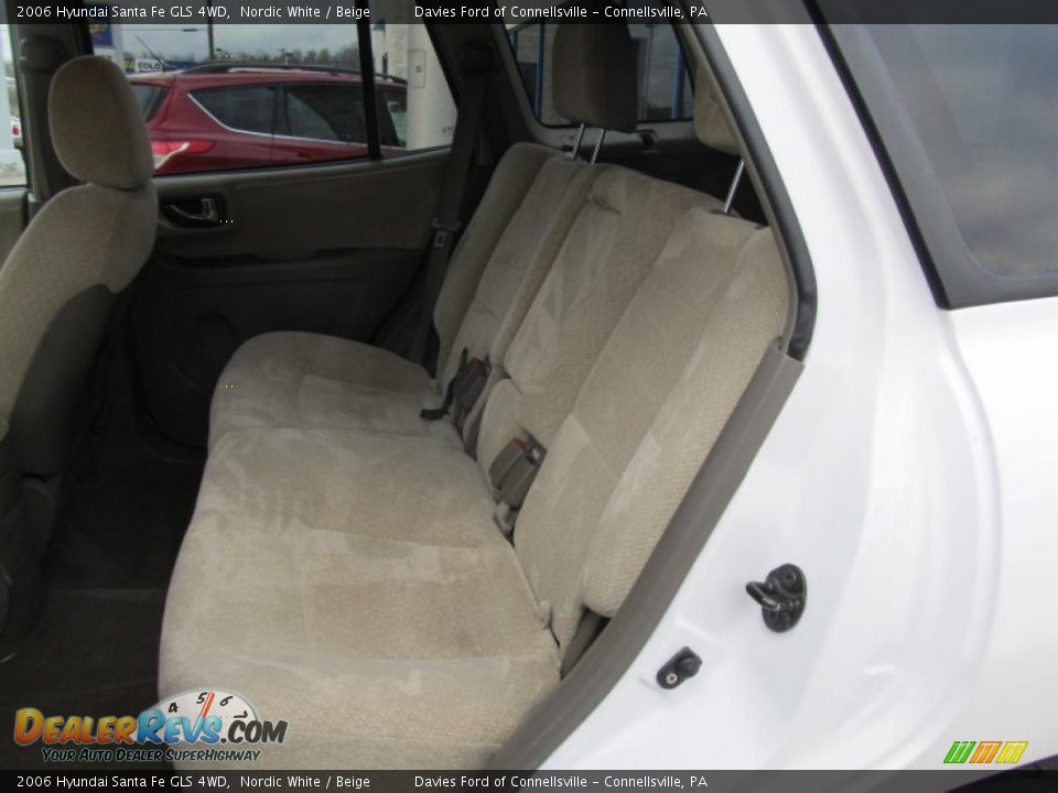 2006 Hyundai Santa Fe GLS 4WD Nordic White / Beige Photo #10