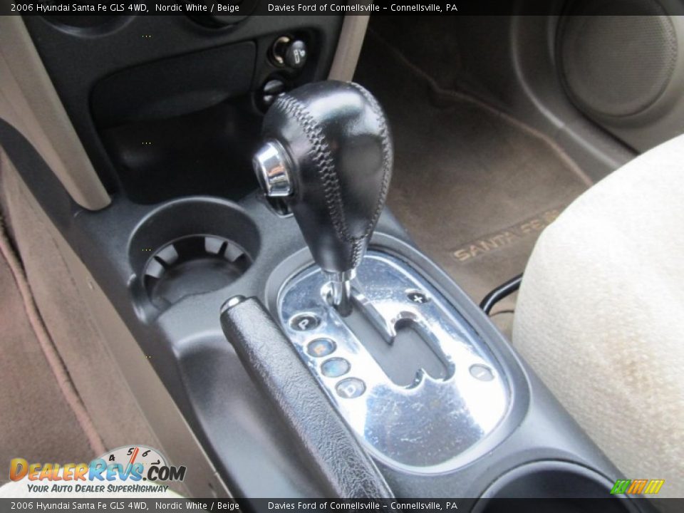 2006 Hyundai Santa Fe GLS 4WD Nordic White / Beige Photo #13