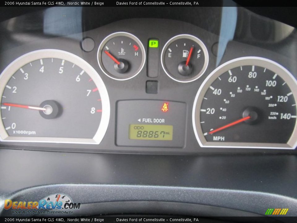 2006 Hyundai Santa Fe GLS 4WD Nordic White / Beige Photo #15