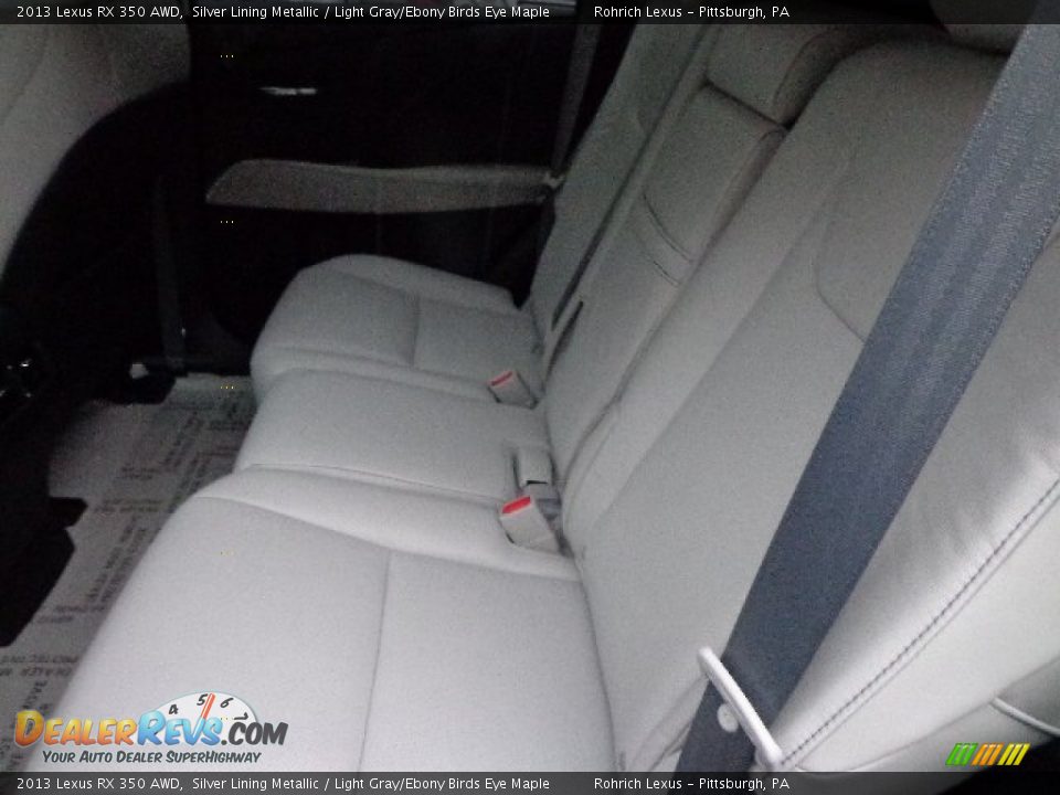 2013 Lexus RX 350 AWD Silver Lining Metallic / Light Gray/Ebony Birds Eye Maple Photo #10