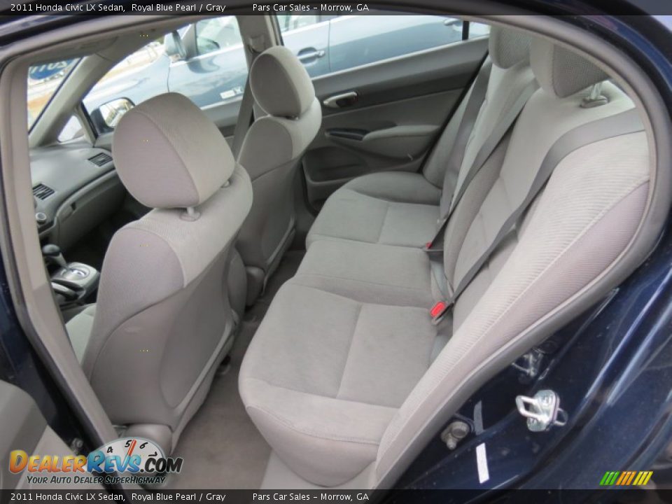 2011 Honda Civic LX Sedan Royal Blue Pearl / Gray Photo #8