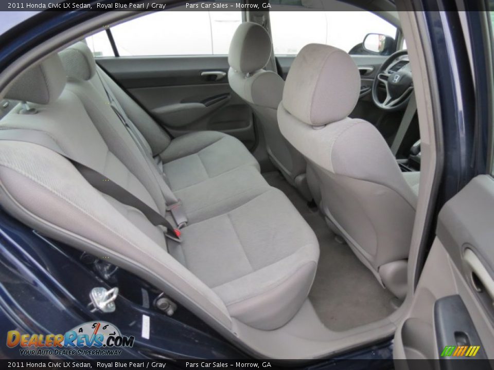 2011 Honda Civic LX Sedan Royal Blue Pearl / Gray Photo #9