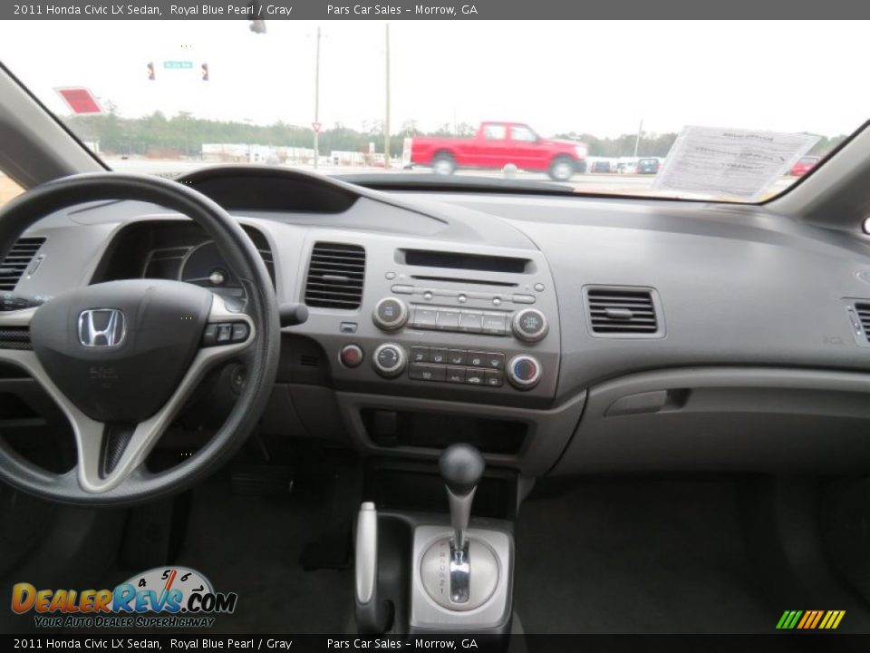 2011 Honda Civic LX Sedan Royal Blue Pearl / Gray Photo #10