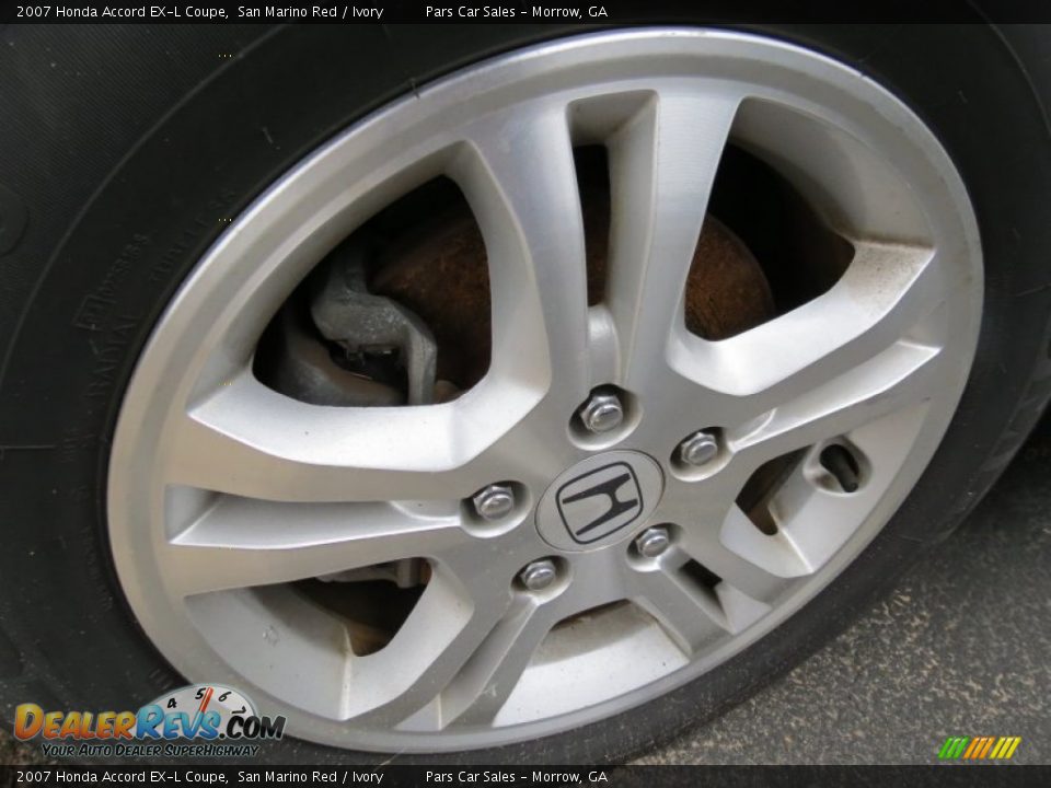 2007 Honda Accord EX-L Coupe San Marino Red / Ivory Photo #5