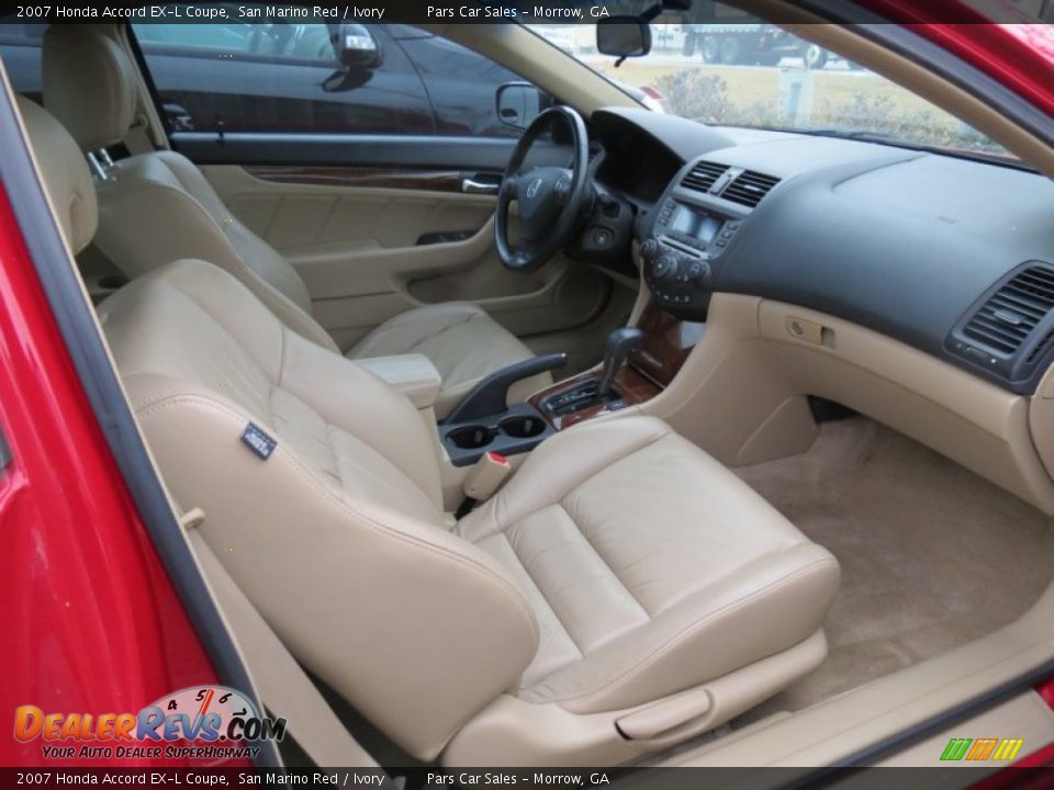 2007 Honda Accord EX-L Coupe San Marino Red / Ivory Photo #10