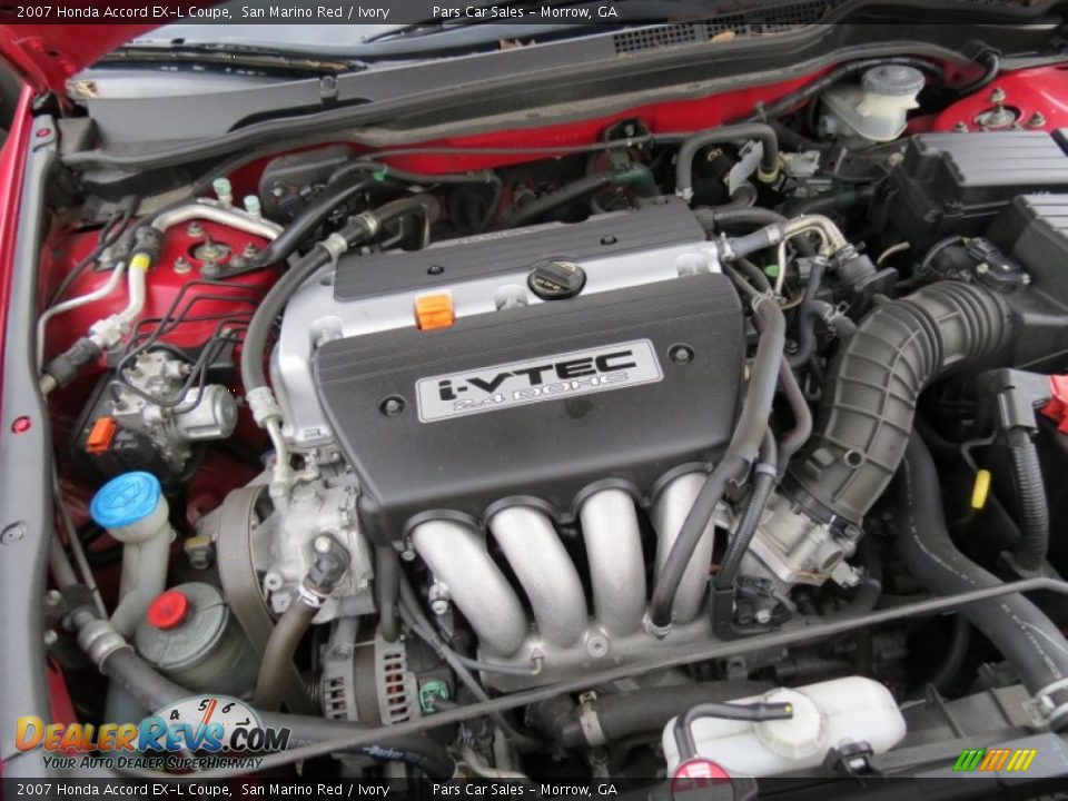 2007 Honda Accord EX-L Coupe San Marino Red / Ivory Photo #12