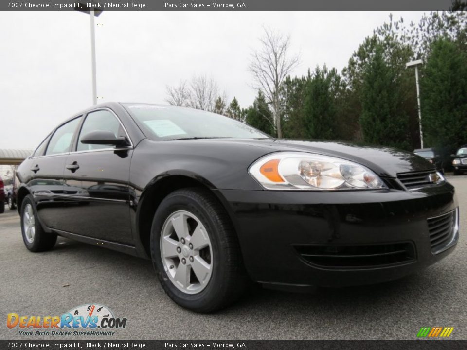 2007 Chevrolet Impala LT Black / Neutral Beige Photo #4