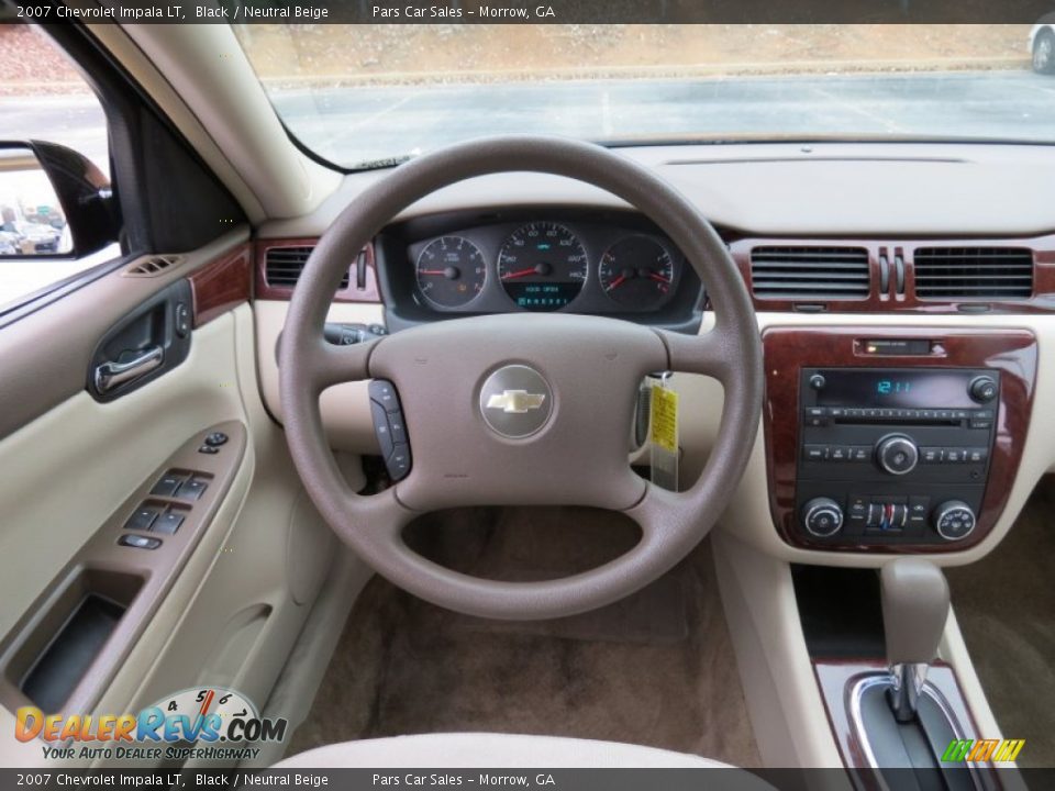 2007 Chevrolet Impala LT Black / Neutral Beige Photo #14