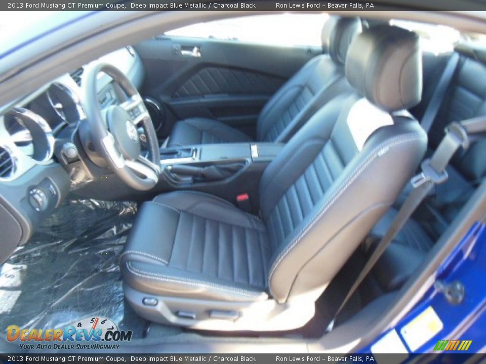 2013 Ford Mustang GT Premium Coupe Deep Impact Blue Metallic / Charcoal Black Photo #11