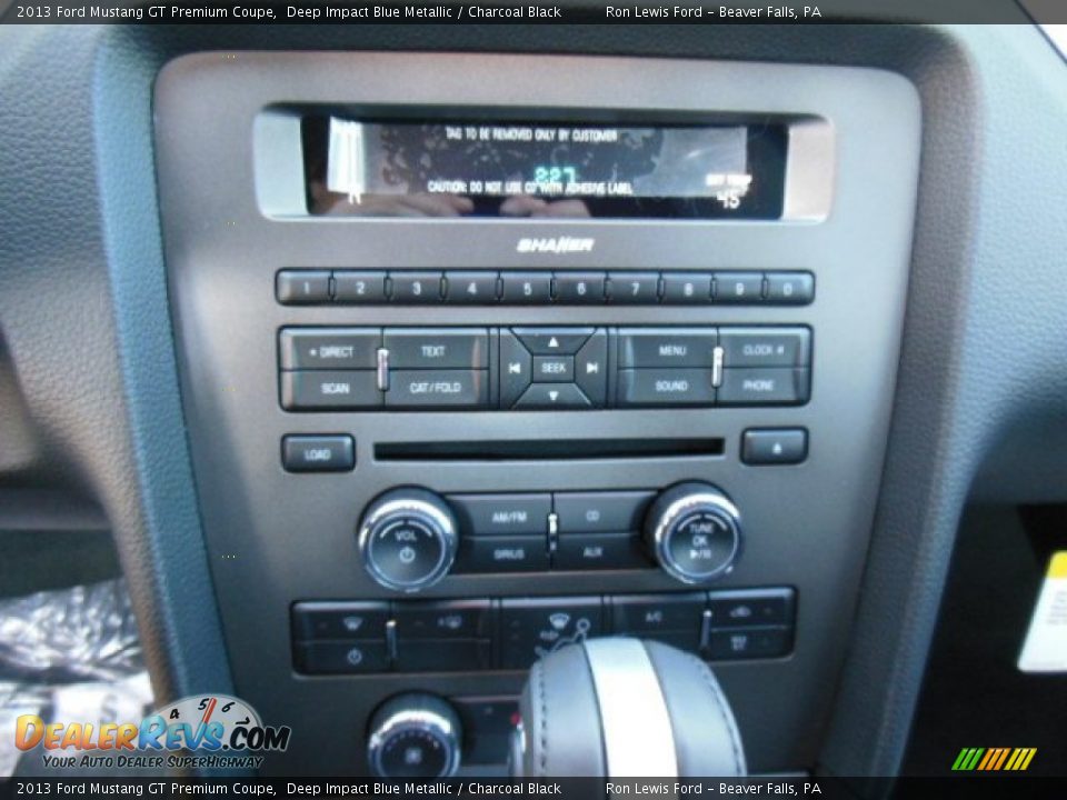 2013 Ford Mustang GT Premium Coupe Deep Impact Blue Metallic / Charcoal Black Photo #15