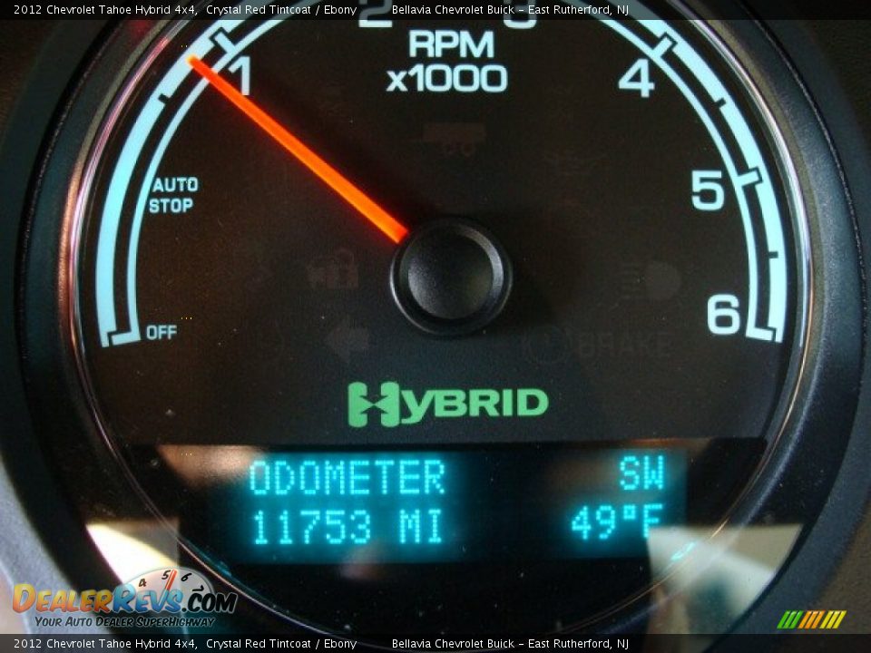 2012 Chevrolet Tahoe Hybrid 4x4 Crystal Red Tintcoat / Ebony Photo #10