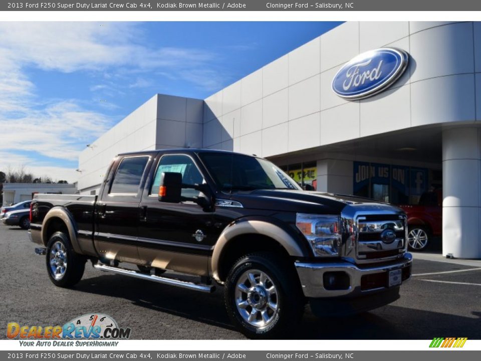 2013 Ford F250 Super Duty Lariat Crew Cab 4x4 Kodiak Brown Metallic / Adobe Photo #1