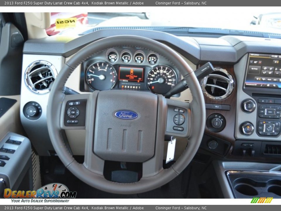 2013 Ford F250 Super Duty Lariat Crew Cab 4x4 Kodiak Brown Metallic / Adobe Photo #29