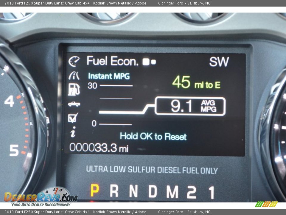 2013 Ford F250 Super Duty Lariat Crew Cab 4x4 Kodiak Brown Metallic / Adobe Photo #34