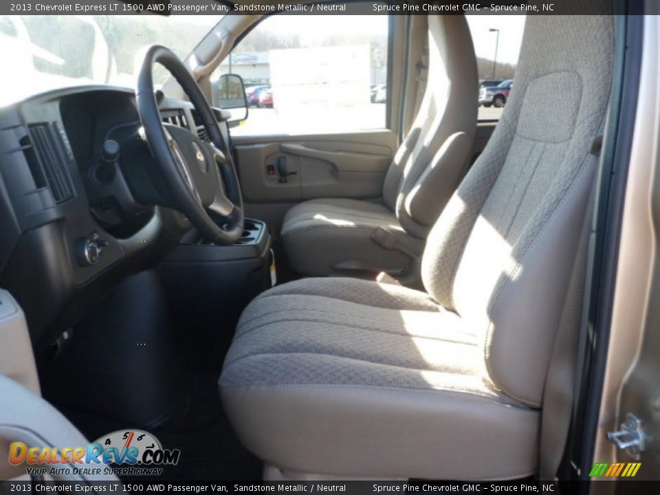 Front Seat of 2013 Chevrolet Express LT 1500 AWD Passenger Van Photo #13