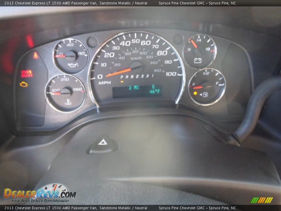 2013 Chevrolet Express LT 1500 AWD Passenger Van Gauges Photo #17