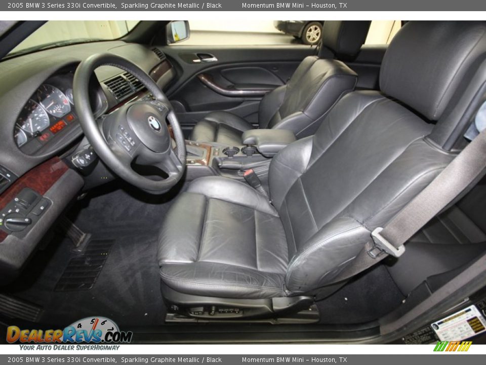 2005 BMW 3 Series 330i Convertible Sparkling Graphite Metallic / Black Photo #3