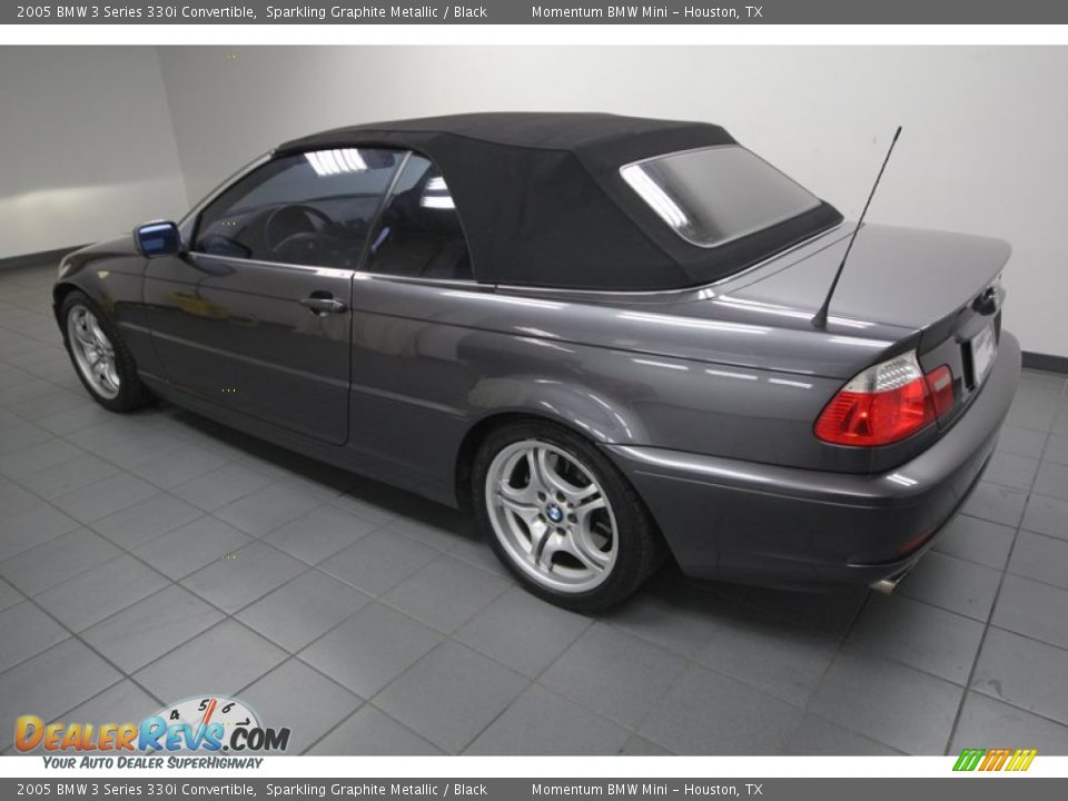 2005 BMW 3 Series 330i Convertible Sparkling Graphite Metallic / Black Photo #5