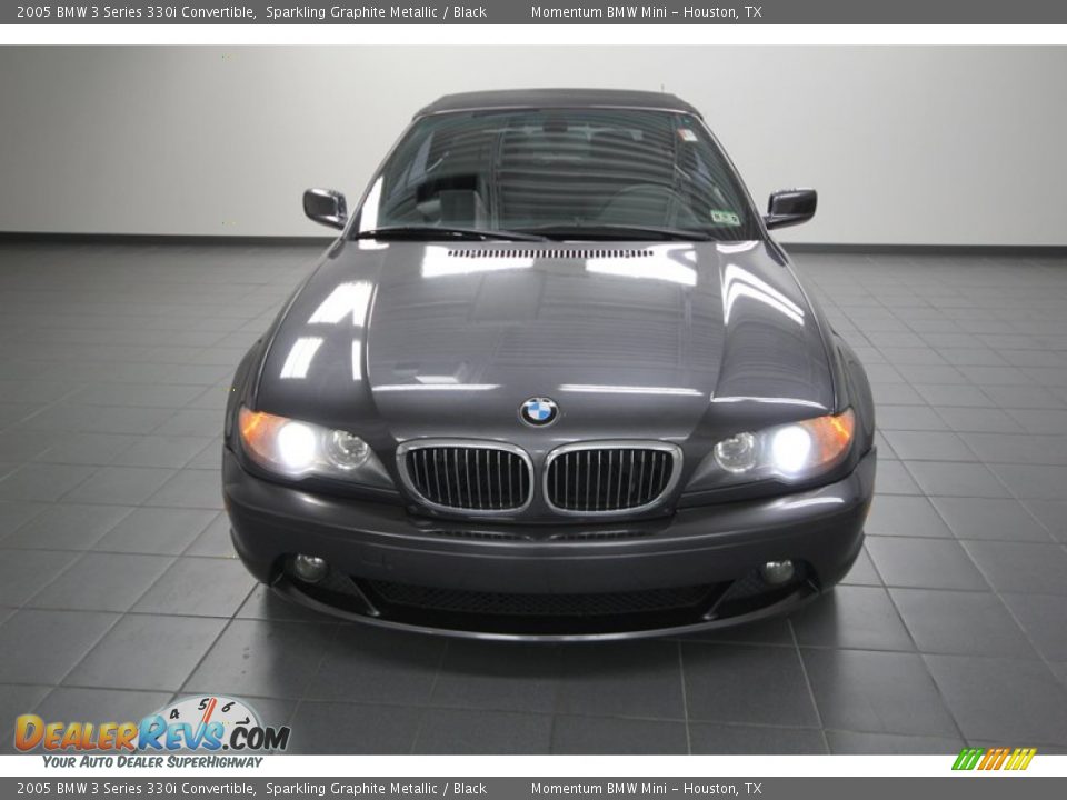 2005 BMW 3 Series 330i Convertible Sparkling Graphite Metallic / Black Photo #6