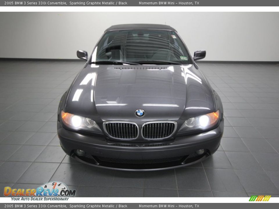 2005 BMW 3 Series 330i Convertible Sparkling Graphite Metallic / Black Photo #7