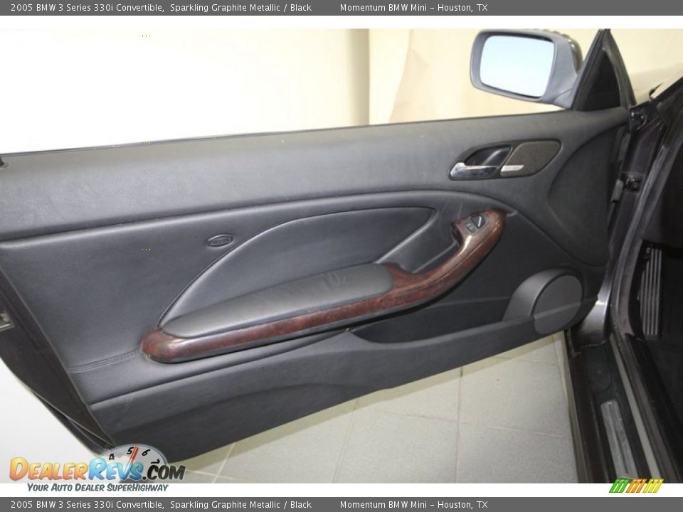 2005 BMW 3 Series 330i Convertible Sparkling Graphite Metallic / Black Photo #17