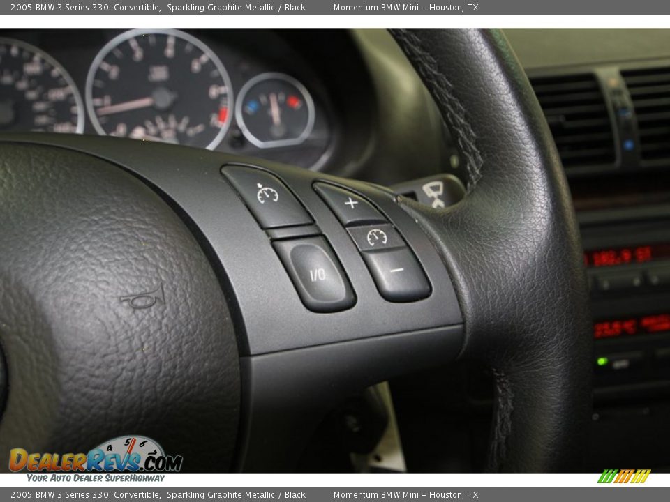 2005 BMW 3 Series 330i Convertible Sparkling Graphite Metallic / Black Photo #26