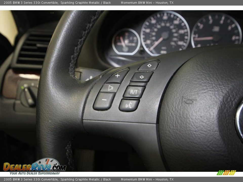 2005 BMW 3 Series 330i Convertible Sparkling Graphite Metallic / Black Photo #27