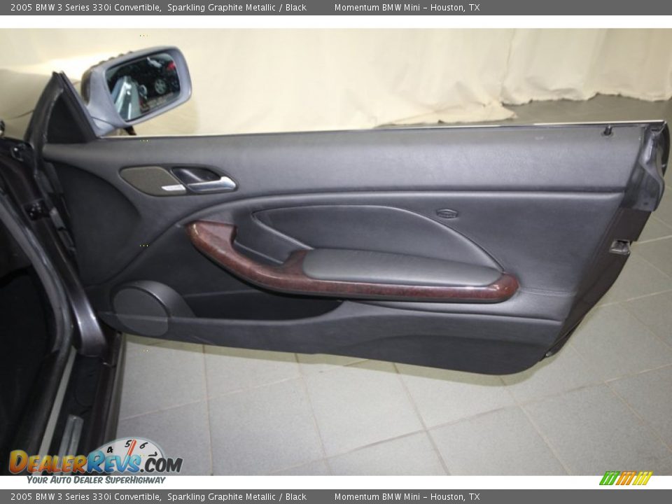 2005 BMW 3 Series 330i Convertible Sparkling Graphite Metallic / Black Photo #33
