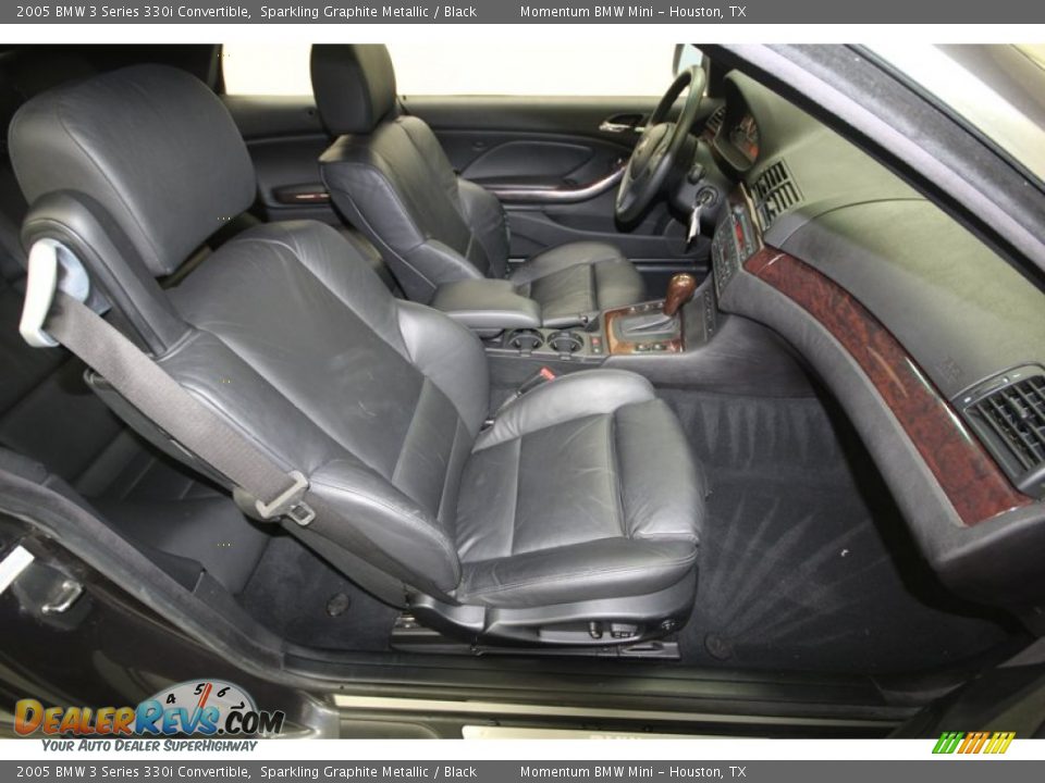 2005 BMW 3 Series 330i Convertible Sparkling Graphite Metallic / Black Photo #34