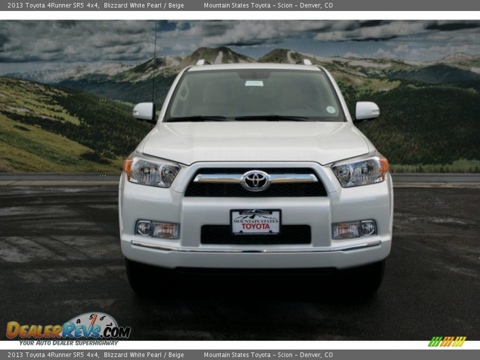 2013 Toyota 4Runner SR5 4x4 Blizzard White Pearl / Beige Photo #3