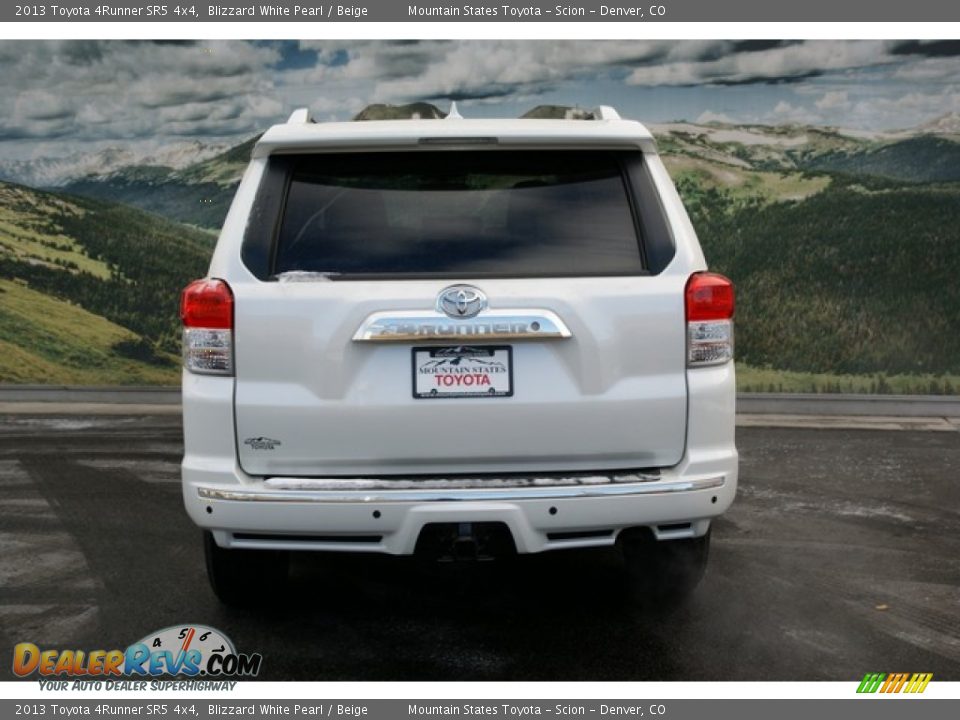 2013 Toyota 4Runner SR5 4x4 Blizzard White Pearl / Beige Photo #4